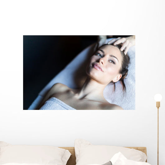 Portrait Beautiful Young Woman Wall Decal