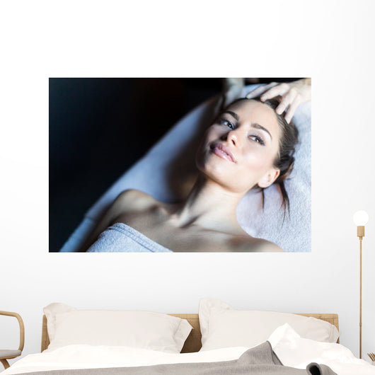 Portrait Beautiful Young Woman Wall Decal