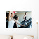 Young Beautiful Woman Training Wall Decal