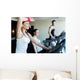 Young Beautiful Woman Training Wall Decal