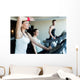 Young Beautiful Woman Training Wall Decal