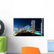 Illuminated City Night Miami Wall Decal