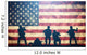 Defending Soldiers American Flag Wall Decal
