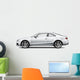 White Coupe Car White Wall Decal