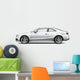White Coupe Car White Wall Decal