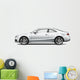 White Coupe Car White Wall Decal