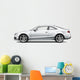 White Coupe Car White Wall Decal