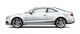 White Coupe Car White Wall Decal