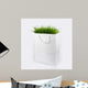 Green Grass White Paper Wall Decal