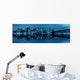 Manhattan Downtown Reflections Wall Decal Panoramic Wall Decal