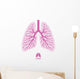 Human Lungs with Bronchial Wall Decal