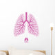 Human Lungs with Bronchial Wall Decal
