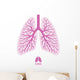 Human Lungs with Bronchial Wall Decal
