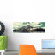 Snow Mountain Lake Wall Decal Panoramic Wall Decal