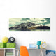 Snow Mountain Lake Wall Decal Panoramic Wall Decal