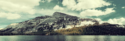 Snow Mountain Lake Wall Decal Panoramic Wall Decal