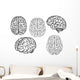 Black and White Cartoon Wall Stickers Wall Decal