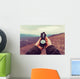 Hiker Woman with Compass Wall Decal