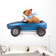 Fly French Bulldog Driving Wall Decal