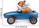 Fly French Bulldog Driving Wall Decal