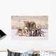 Lioness and Cub Wall Decal