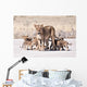 Lioness and Cub Wall Decal