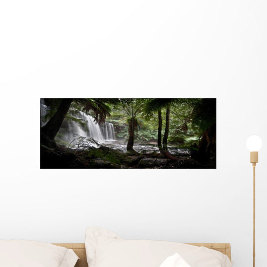 Rainforest Scene Wall Decal Panoramic Wall Decal