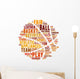 Basketball Word Cloud Concept Wall Decal