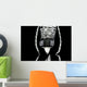 Black Skate with Reflection Wall Decal