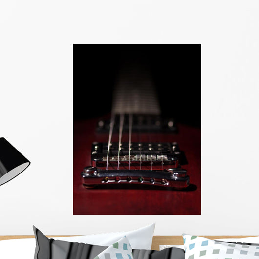 Element Red Electric Guitar Wall Decal