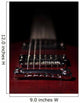 Element Red Electric Guitar Wall Decal