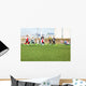 Blur Boys Playing Soccer Wall Decal