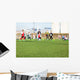 Blur Boys Playing Soccer Wall Decal