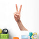 Peace Bunny Ears Wall Decal