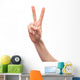 Peace Bunny Ears Wall Decal
