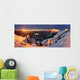 Winter Mountains Landscape Sunrise Wall Decal