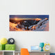 Winter Mountains Landscape Sunrise Wall Decal