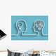 Human Head Wall Decal