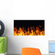 Burning Fire Flame Black Wall Decal