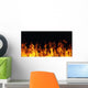 Burning Fire Flame Black Wall Decal