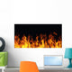 Burning Fire Flame Black Wall Decal