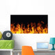 Burning Fire Flame Black Wall Decal