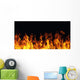 Burning Fire Flame Black Wall Decal