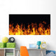 Burning Fire Flame Black Wall Decal