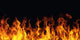 Burning Fire Flame Black Wall Decal