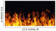 Burning Fire Flame Black Wall Decal