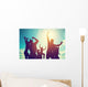 Happy Friends Family Jump Wall Decal