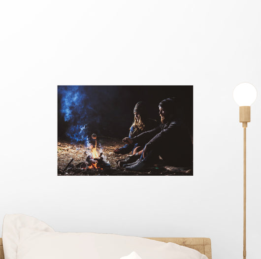 Couple Tent Camping Wilderness Wall Decal Design 3