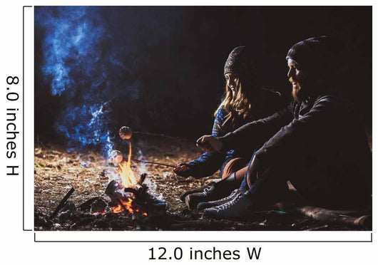 Couple Tent Camping Wilderness Wall Decal Design 3