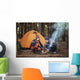 Couple Tent Camping Wilderness Wall Decal Design 2